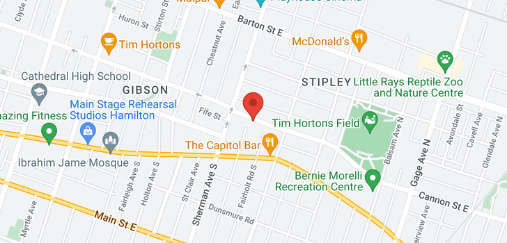 map of 732 CANNON Street E